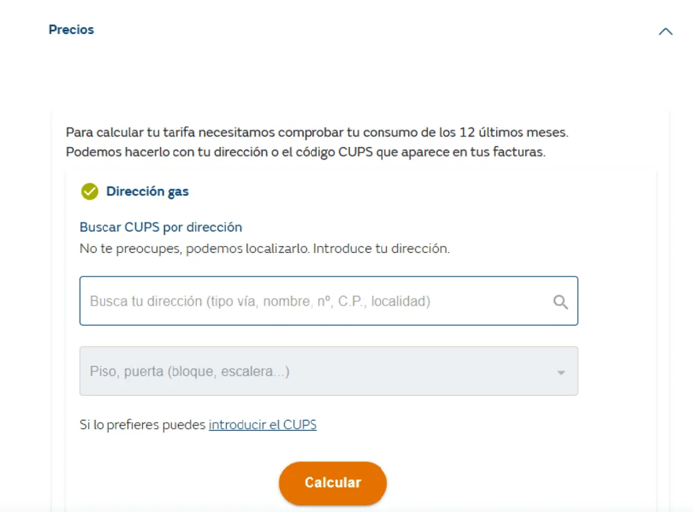 calculo tarifa plana Naturgy