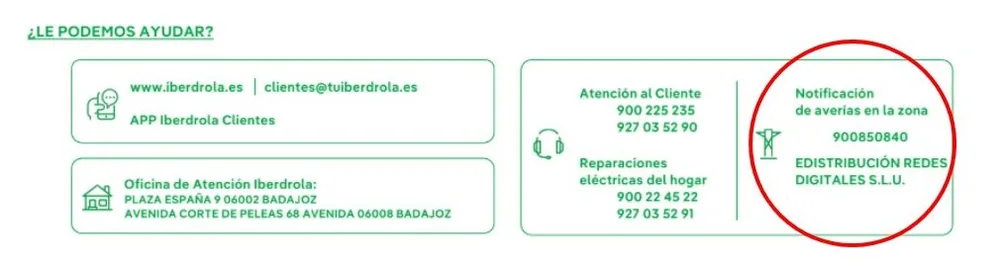 Factura de Iberdrola
